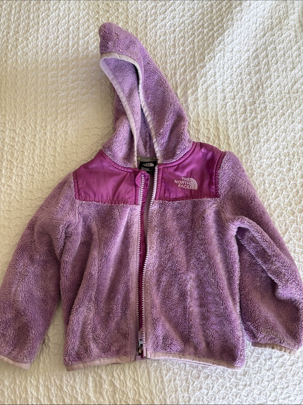 The North Face Lavender Toddler Hooded Fleece Jacket